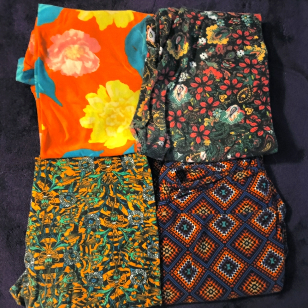 Pack of 4 LuLaRoe Patterned Leggings